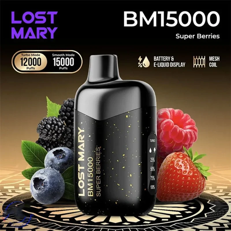 Ivory Vapes  Super Berries Lost Mary BM15000 Puffs